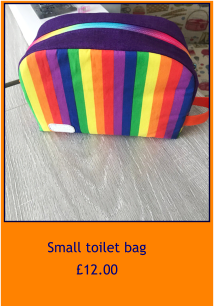 Small toilet bag  £12.00