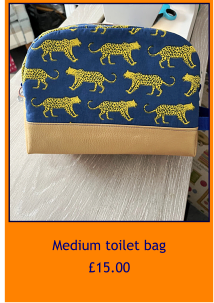 Medium toilet bag  £15.00