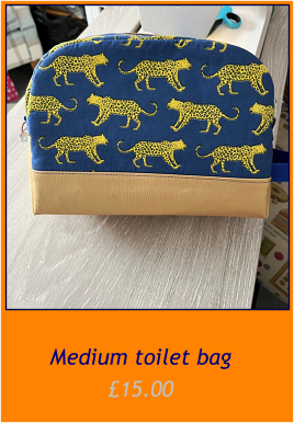 Medium toilet bag  £15.00